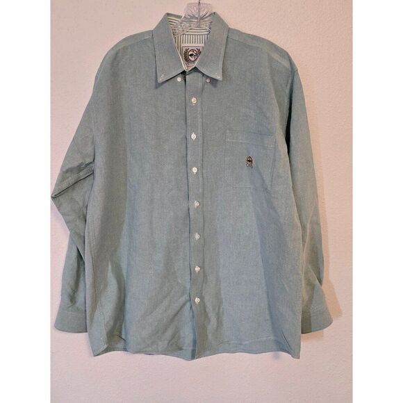 Cinch Long Sleeve Button Down Western Shirt Mens Size Large - Picture 1 of 5